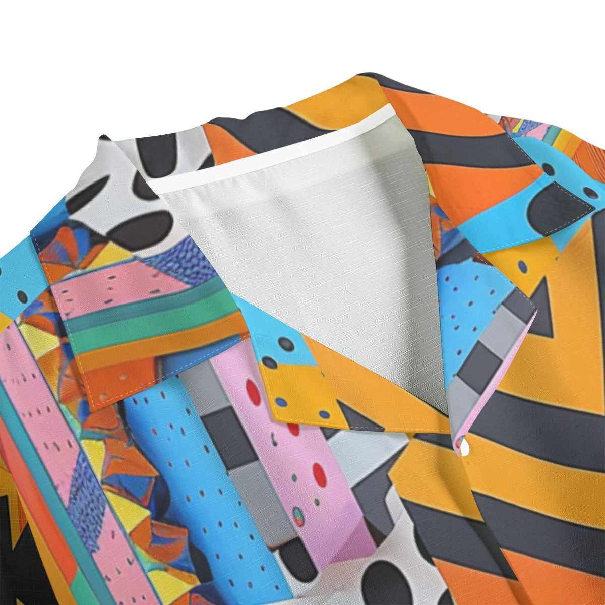 Kaleidoscope -  Men's Faux Linen Hawaiian Shirt
