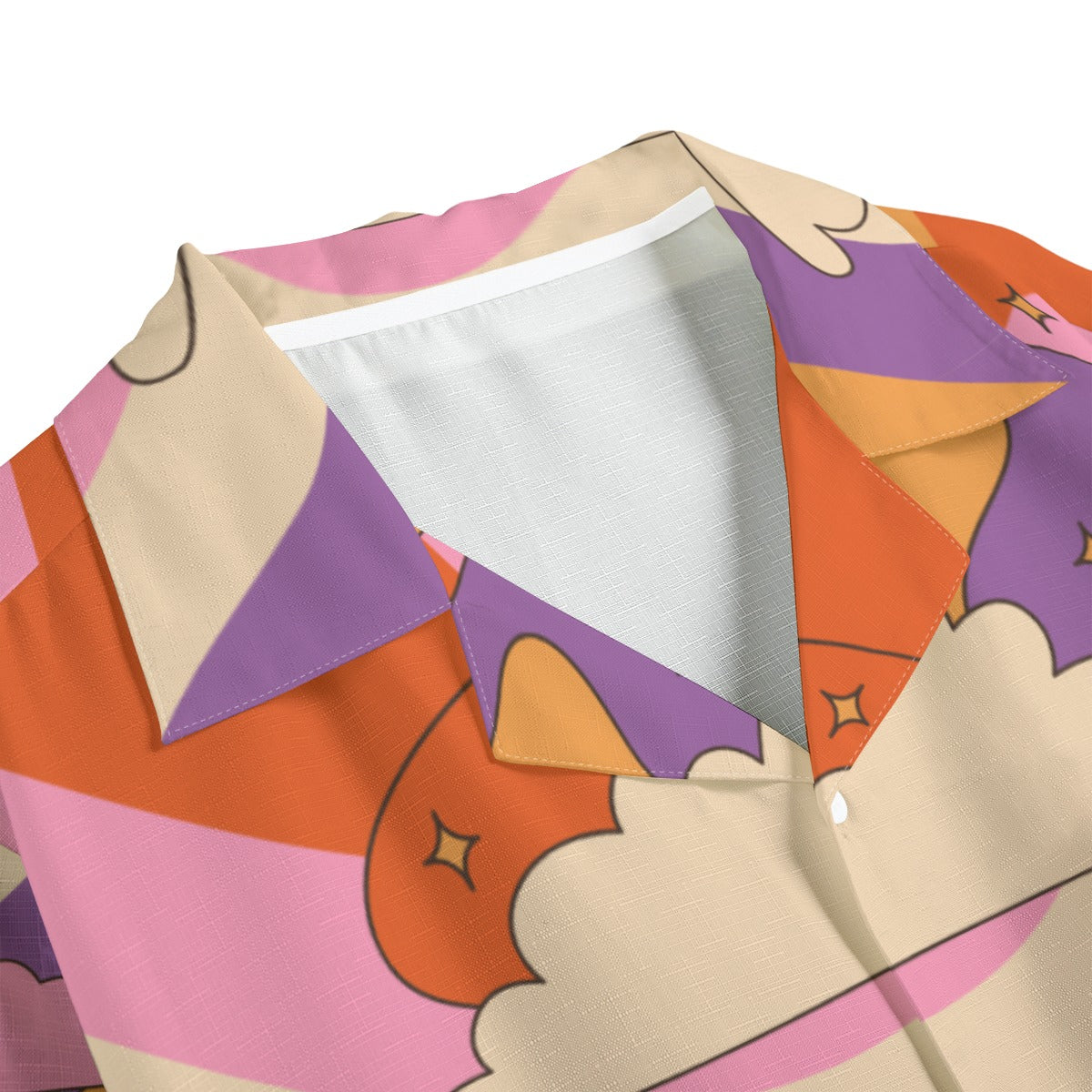 Ulalarainbow - Men's Faux Linen Hawaiian Shirt
