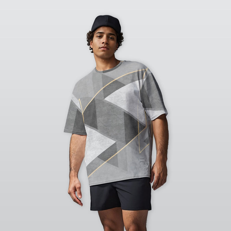 Inter Prism - Men’s  Oversize Crewneck T-Shirt