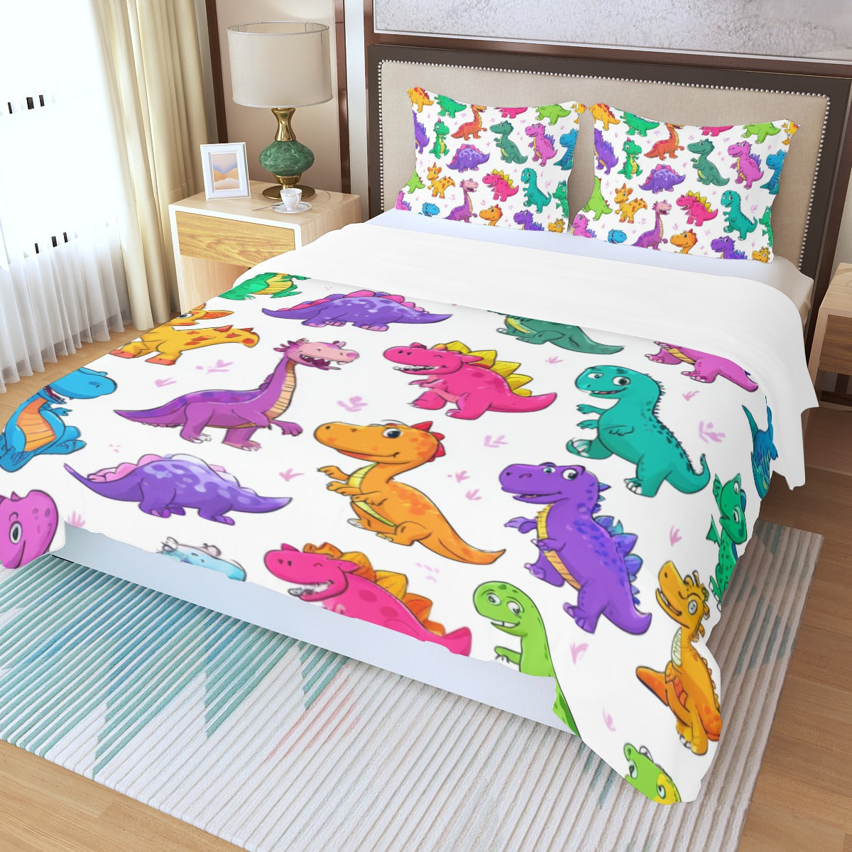 Cutasaurus V - Three Piece Duvet Bedding Set