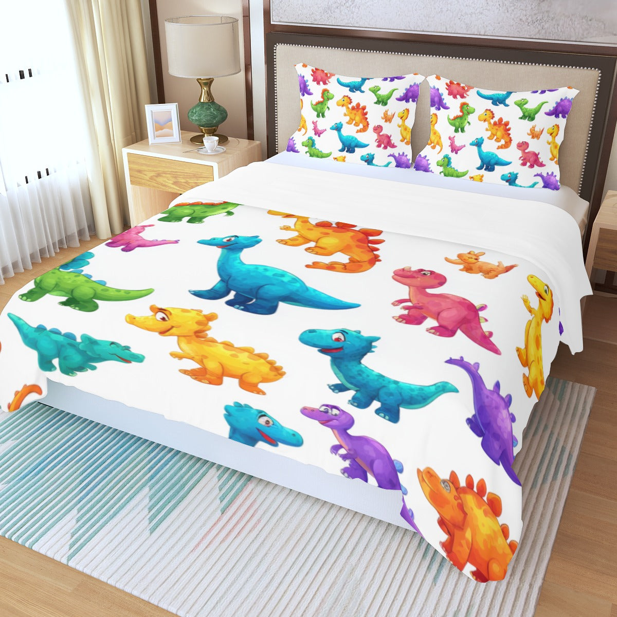 Cutasaurus IV - Three Piece Duvet Bedding Set
