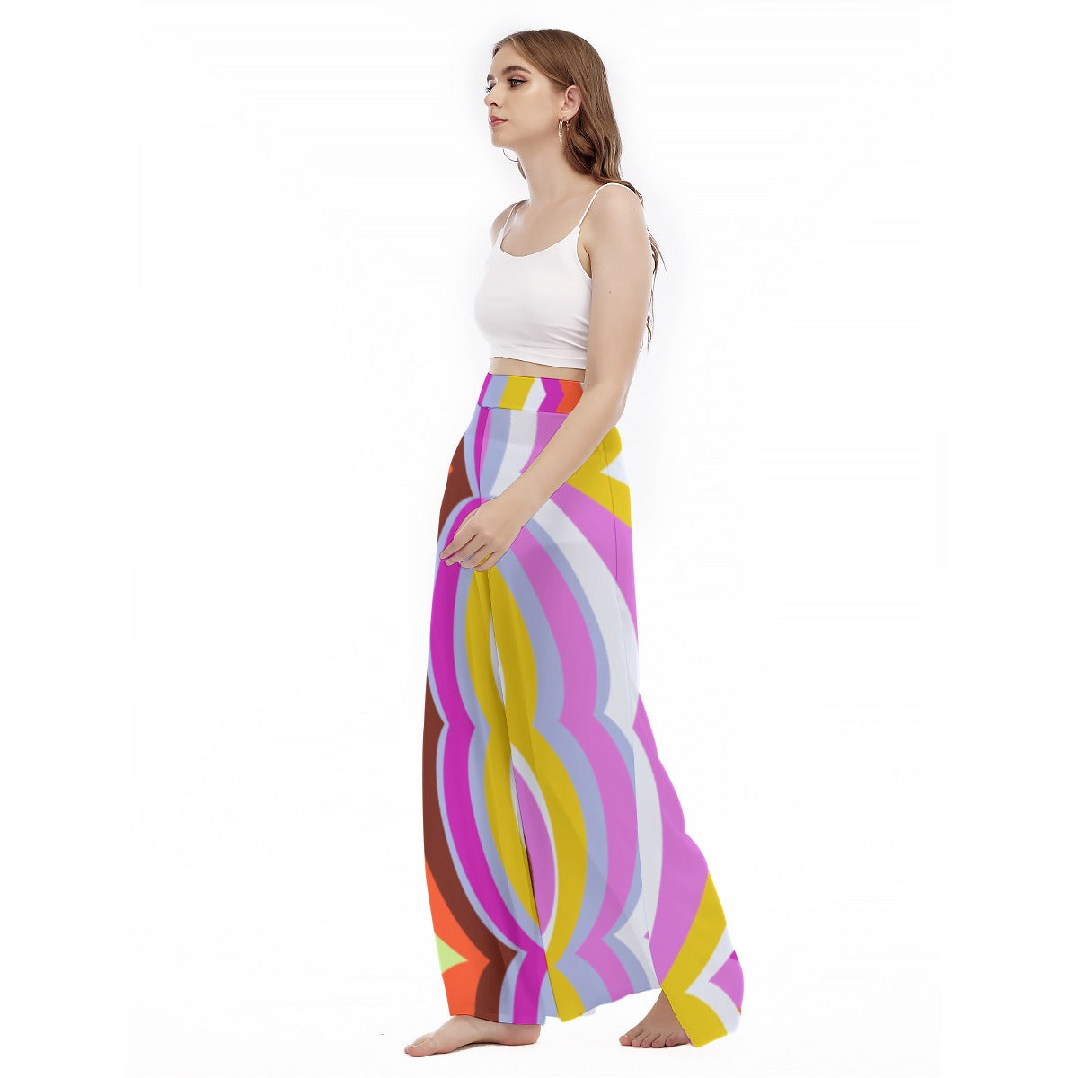 Ugly-Ugly - Women's High Waist Wide Leg Trousers