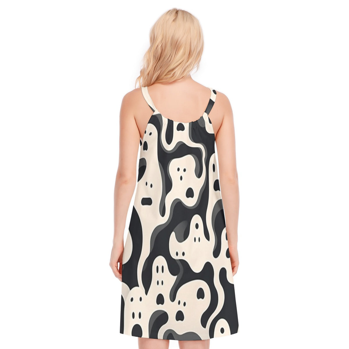 Ghost VIII - Women's O-neck Cami Dress - 100% Cotton