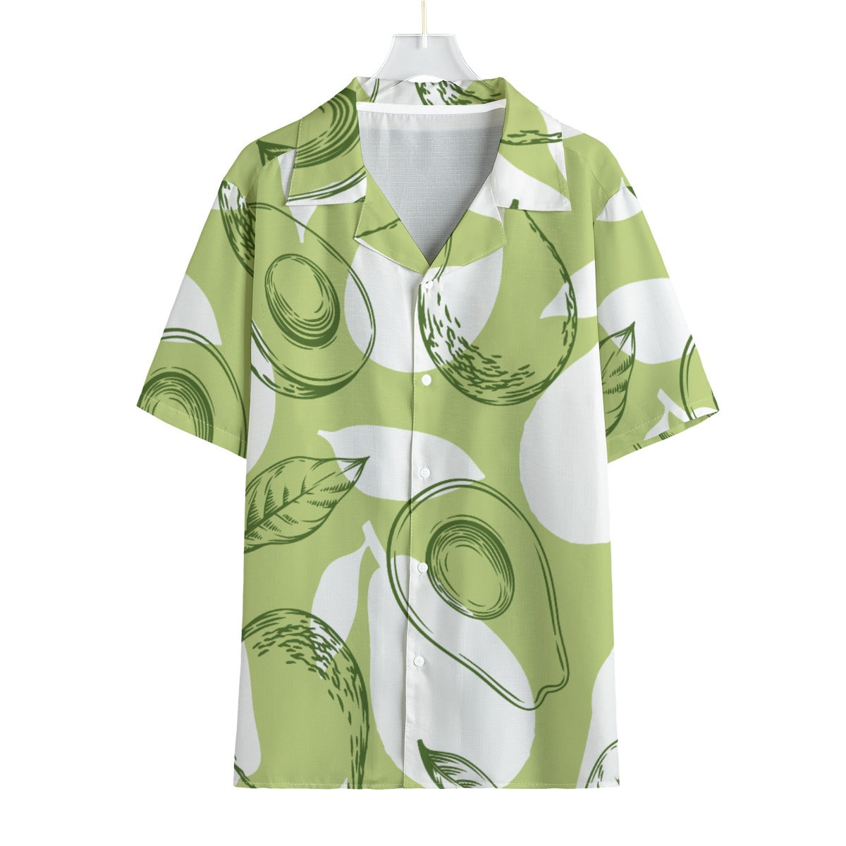 Avocado Blend - Men's Faux Linen Hawaiian Shirt