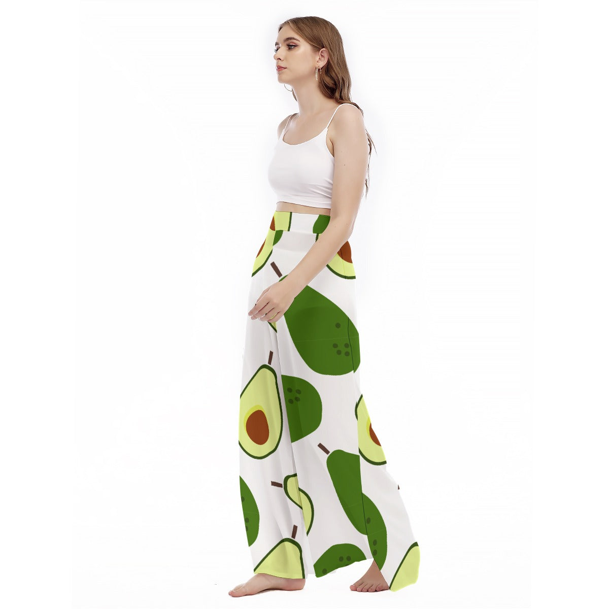 AvoAvo - Women's High Waist Wide Leg Trousers