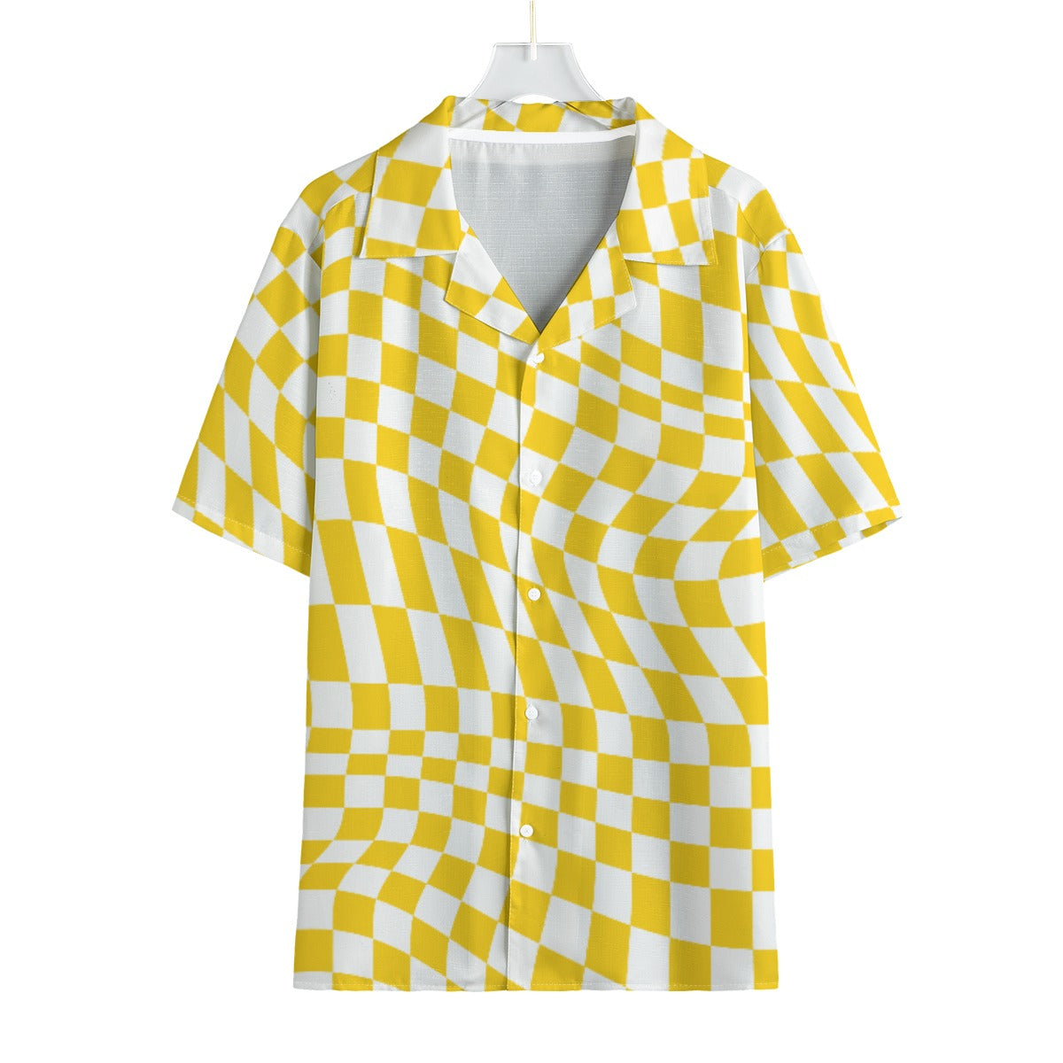Sunshine Sway - Men's Faux Linen Hawaiian Shirt