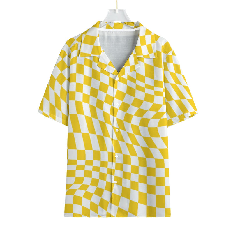 Sunshine Sway - Men's Faux Linen Hawaiian Shirt