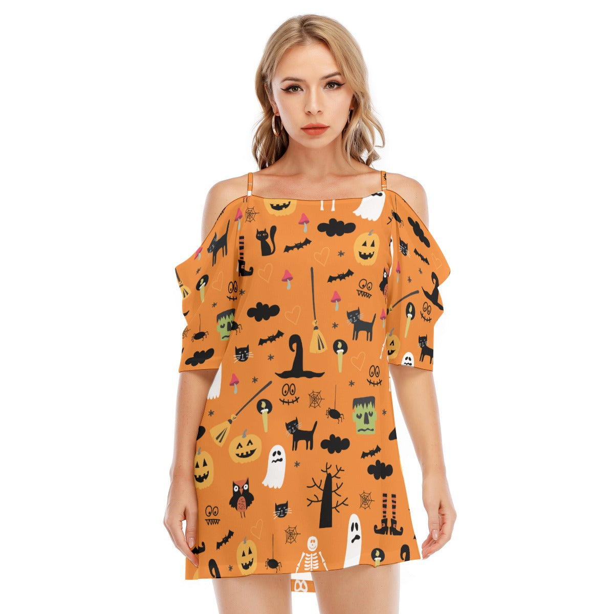 Spooky XII - Women's Off-shoulder Cami Dress