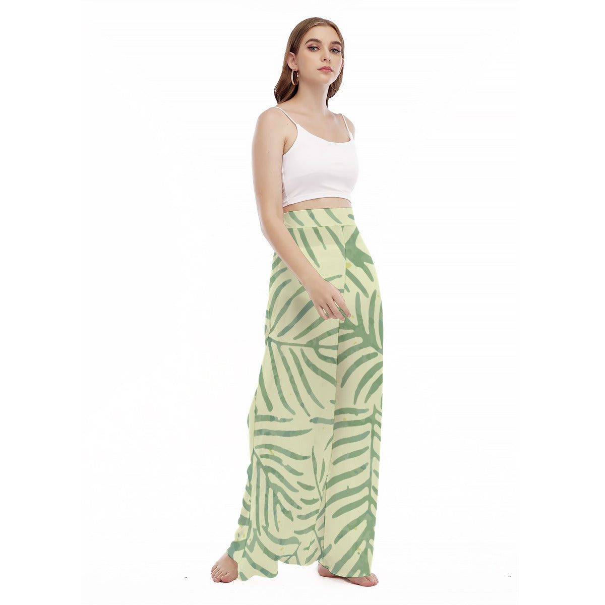 Fern - Women's High Waist Wide Leg Trousers