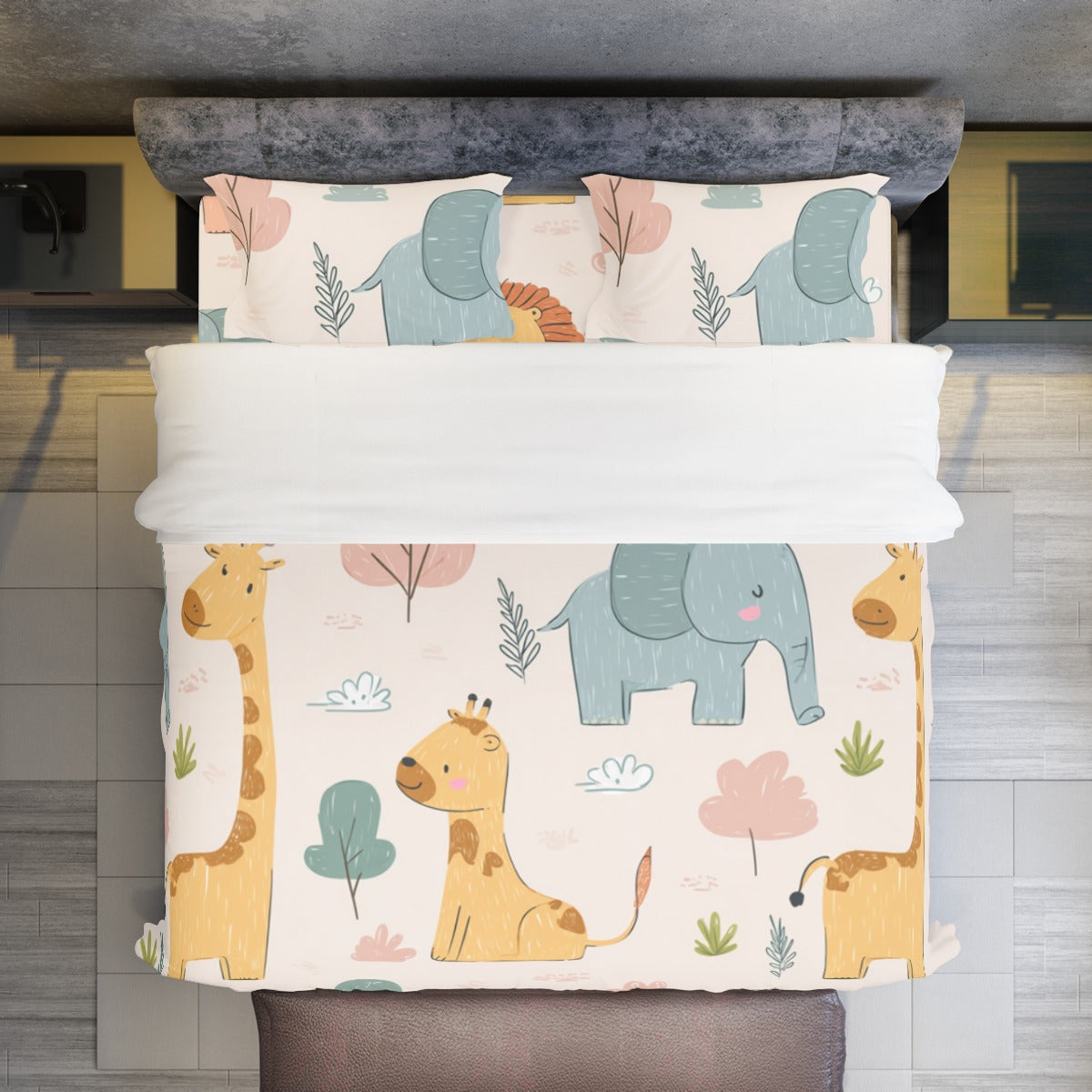 Jungle Safari I -Four-piece Duvet Cover Set