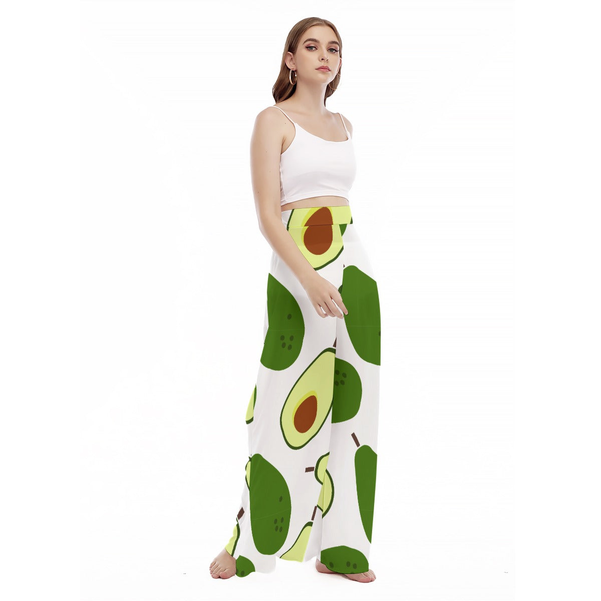 AvoAvo - Women's High Waist Wide Leg Trousers