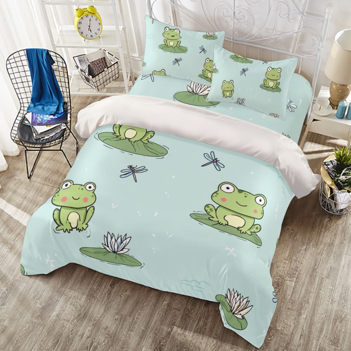 Froggy III - Four-piece Duvet Cover Set