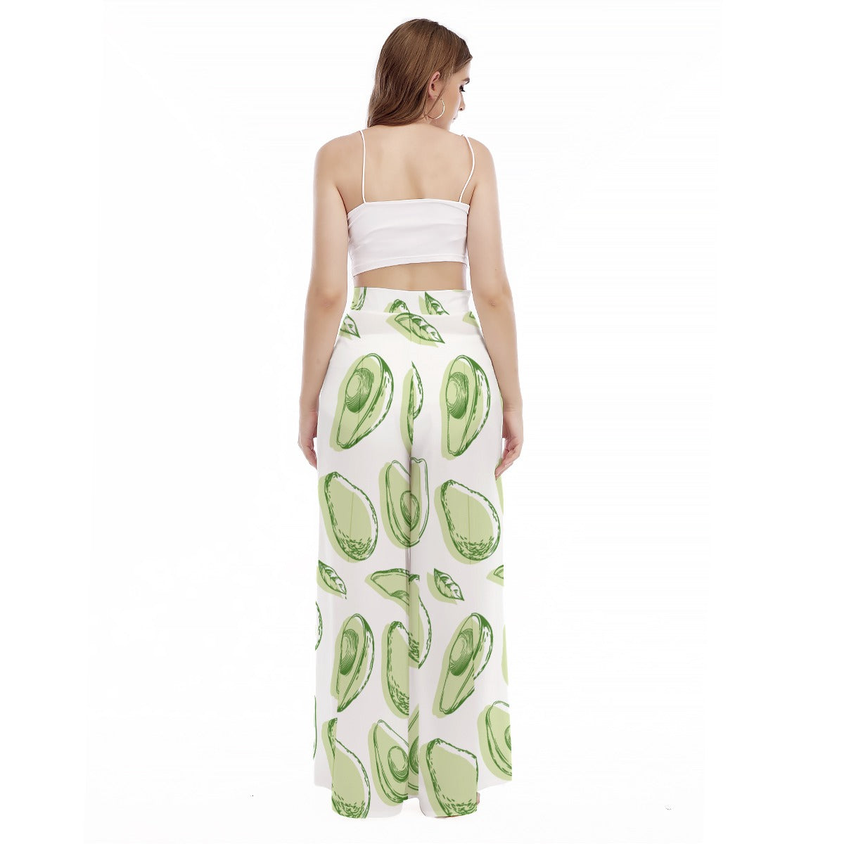 Guaca - Women's High Waist Wide Leg Trousers