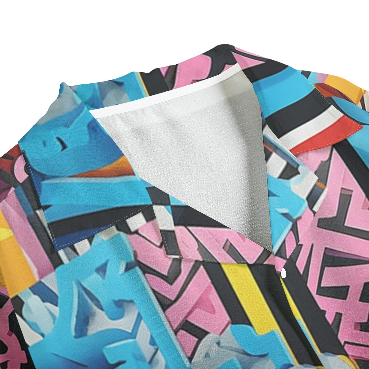 Prismatica -  Men's Faux Linen Hawaiian Shirt