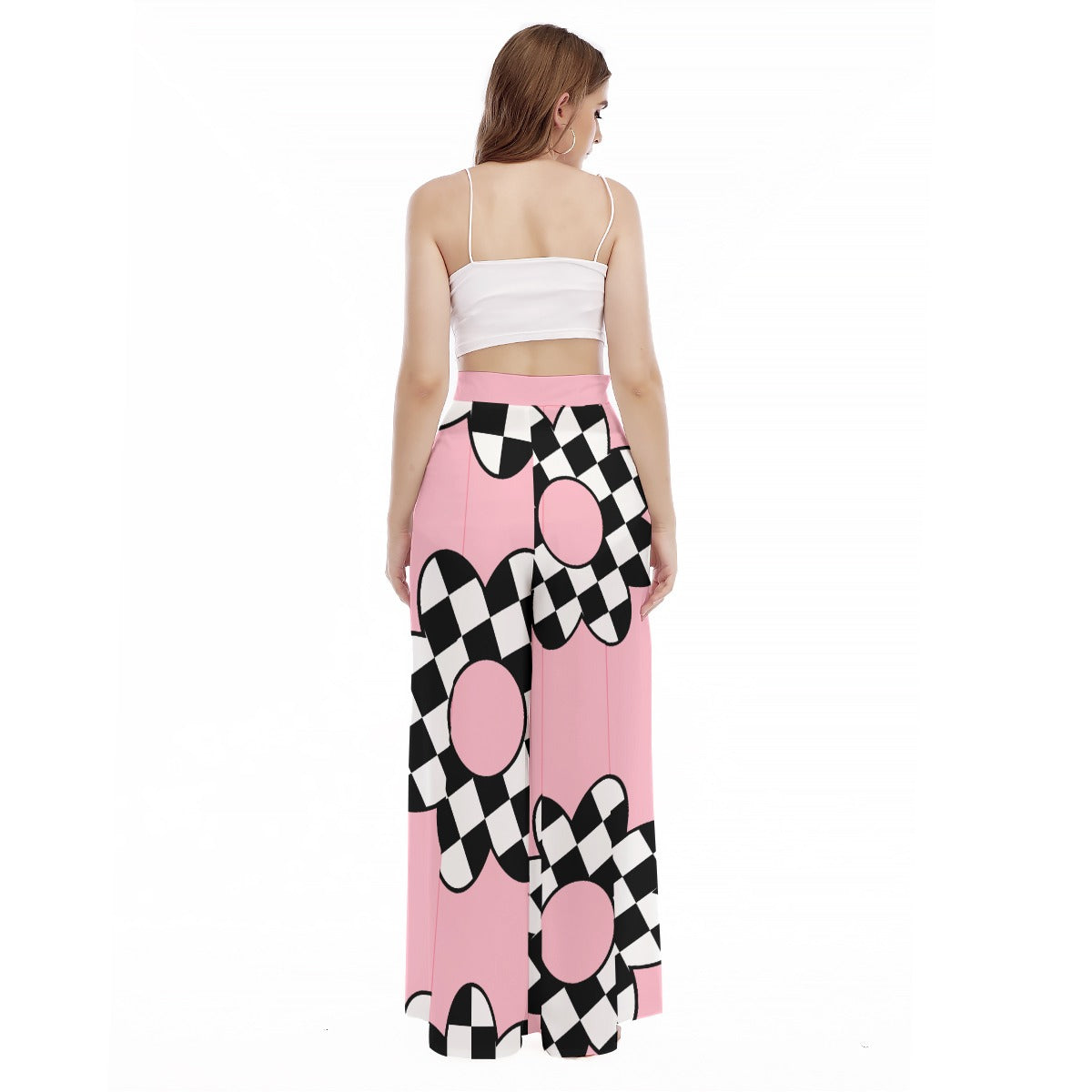Zesty Delight -  Women's High Waist Wide Leg Trousers