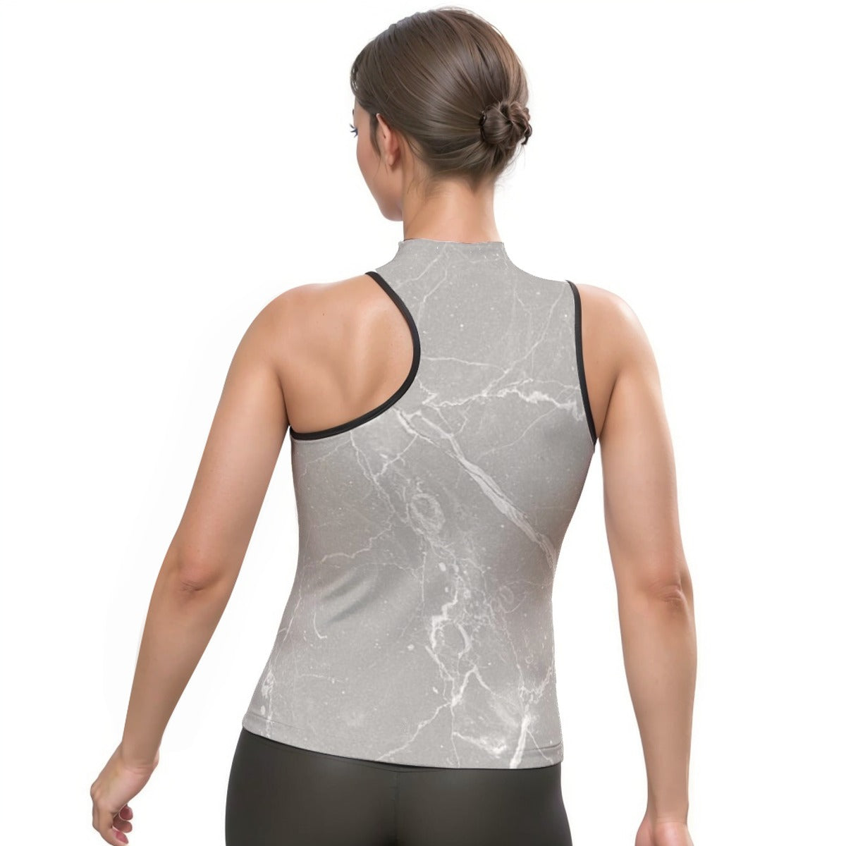 Women's Halter Sleeveless Asymmetrical Tank Top