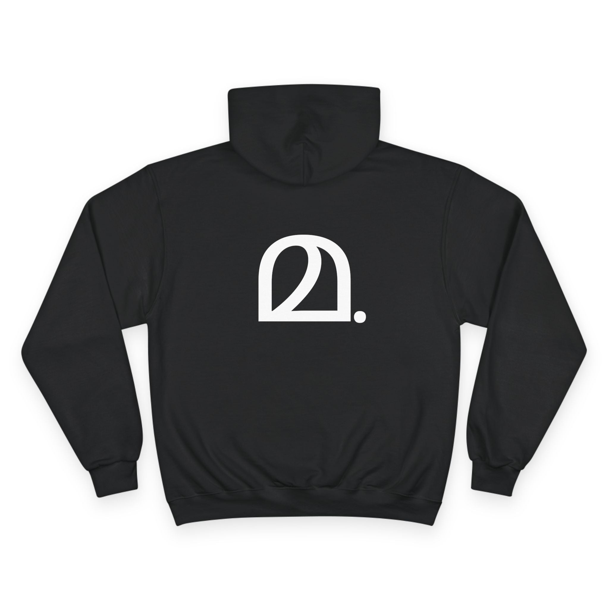 മ. - Champion Unisex Fleece Hoodie - Minimalist Design for Everyday Comfort