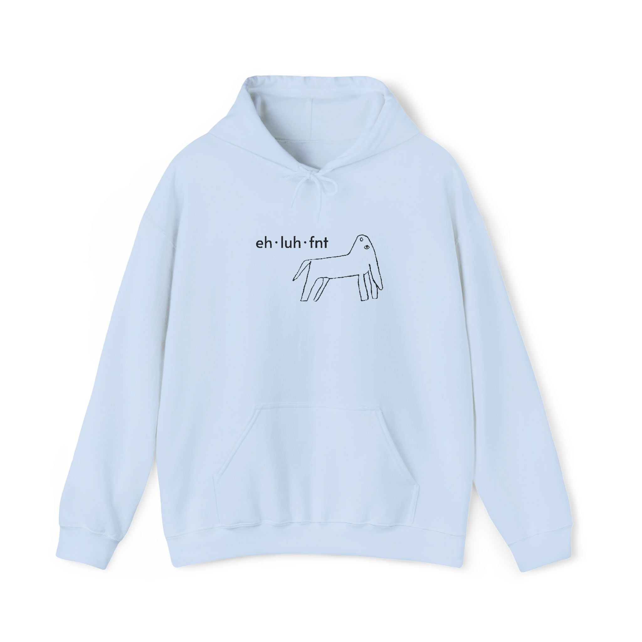 eh·luh·fnt – Embroidered Unisex Heavy Blend Fleece Hoodie