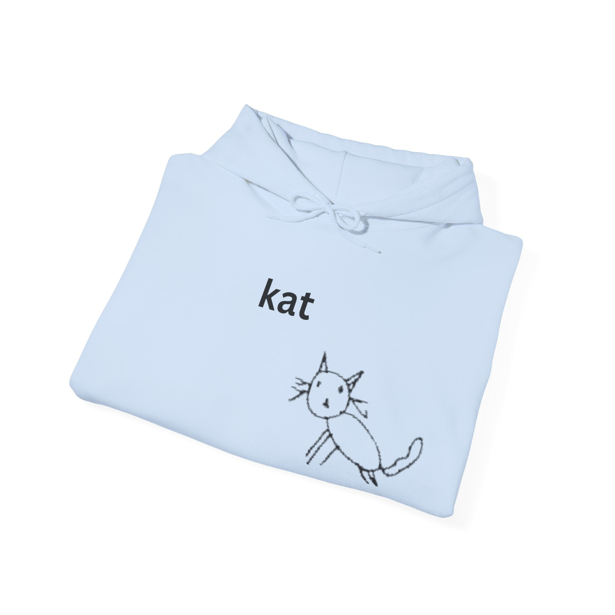 kat – Embroidered Unisex Heavy Blend Fleece Hoodie