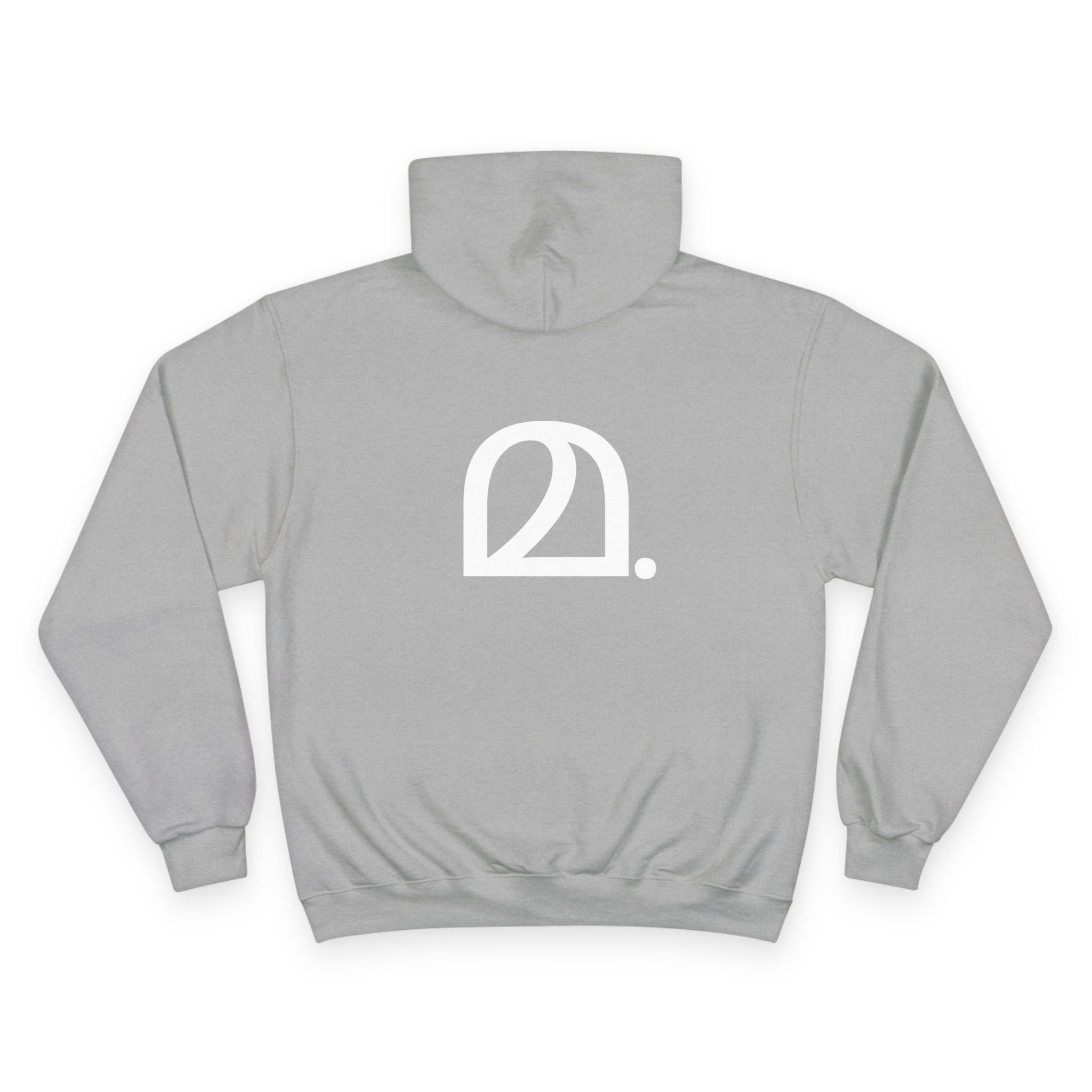 മ. - Champion Unisex Fleece Hoodie - Minimalist Design for Everyday Comfort