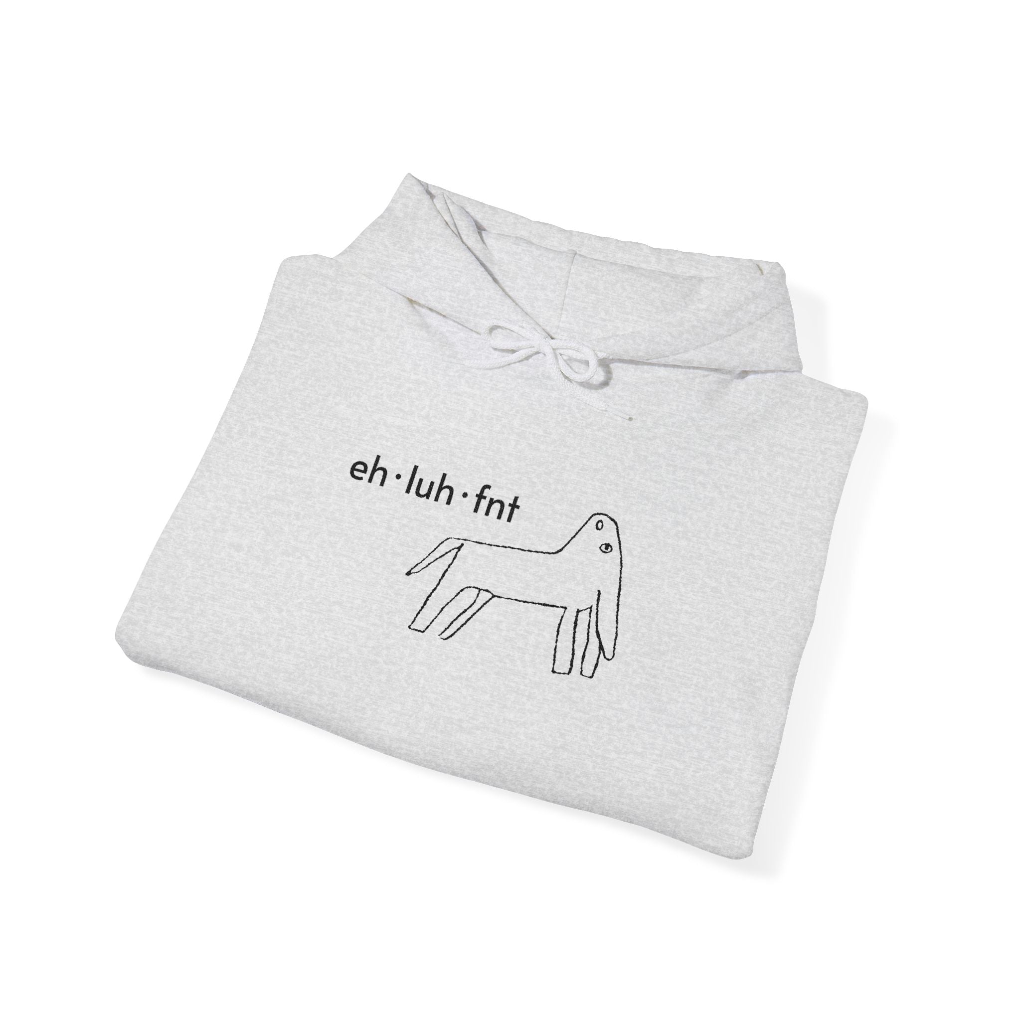 eh·luh·fnt – Embroidered Unisex Heavy Blend Fleece Hoodie
