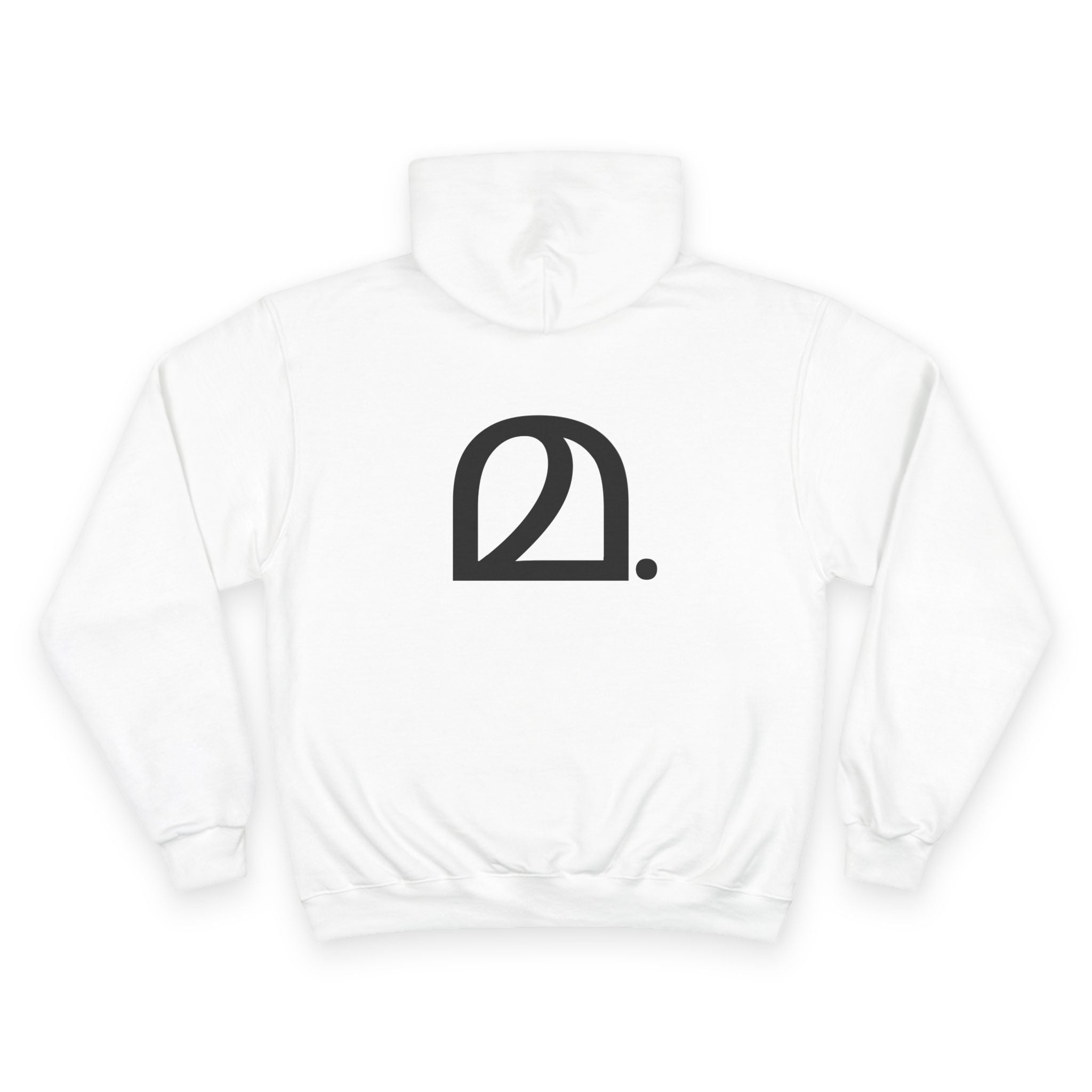 മ. - Champion Unisex Fleece Hoodie - Minimalist Design for Everyday Comfort