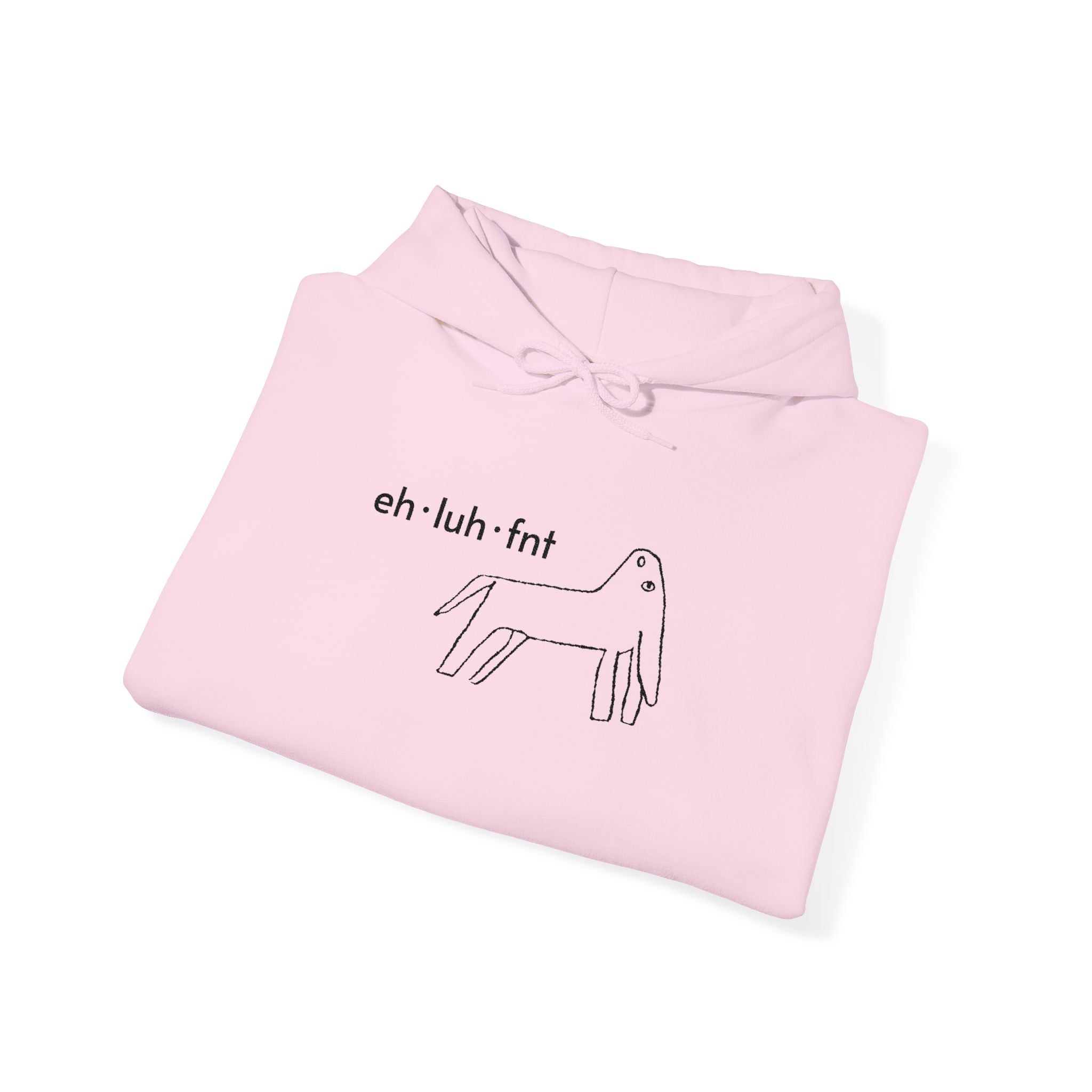eh·luh·fnt – Embroidered Unisex Heavy Blend Fleece Hoodie