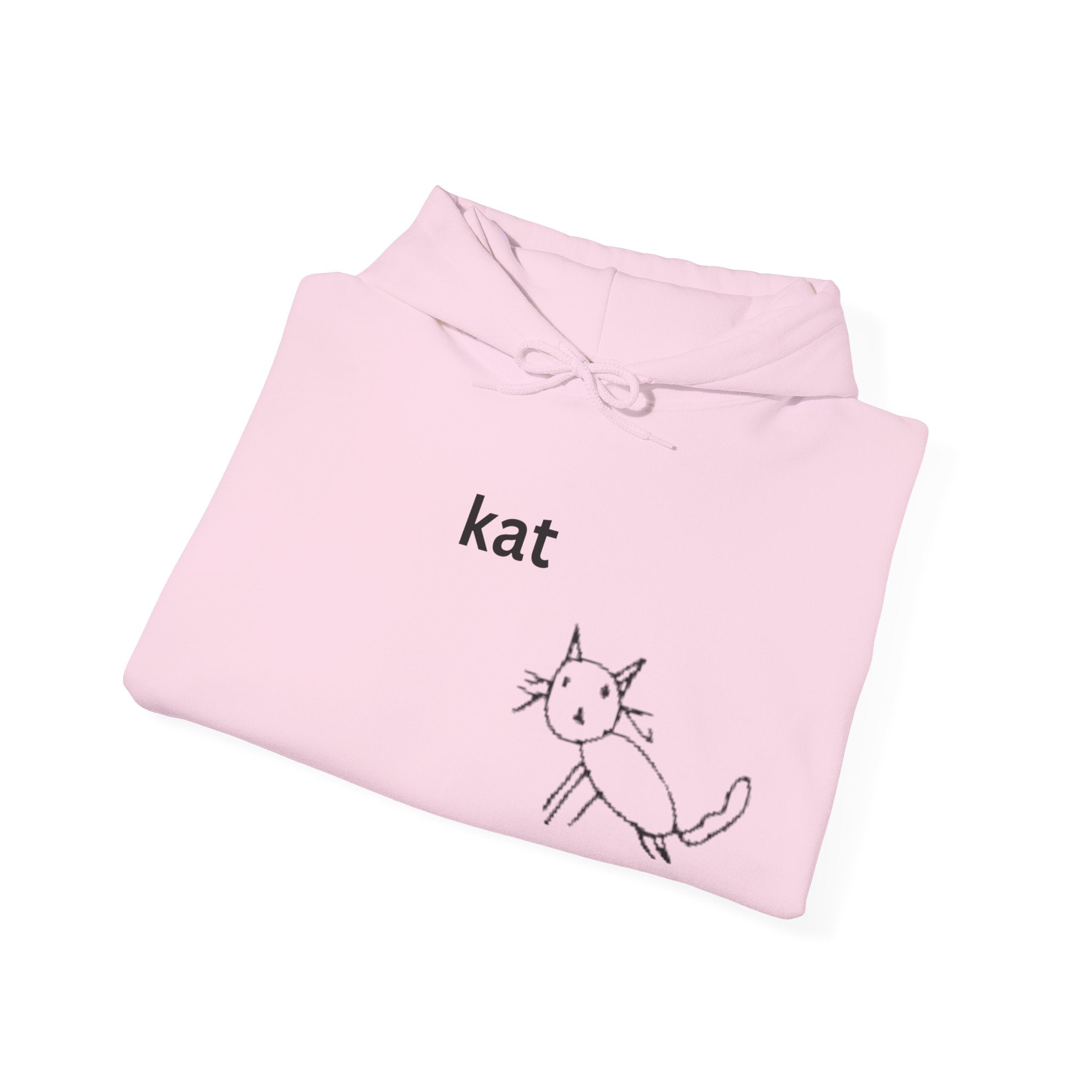 kat – Embroidered Unisex Heavy Blend Fleece Hoodie