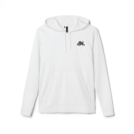 அ. - Adidas Unisex Fleece Hoodie - Minimalist Design for Everyday Comfort