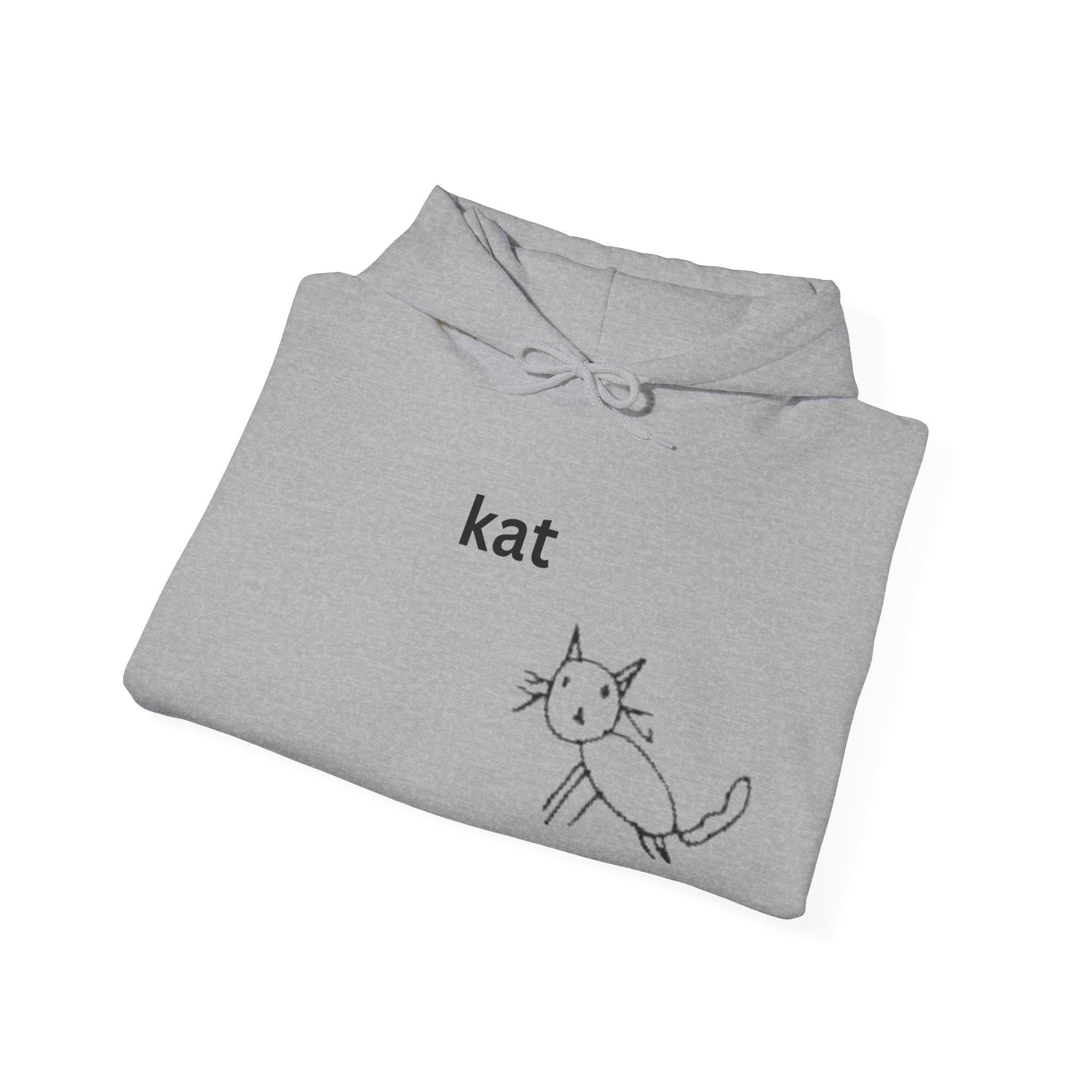 kat – Embroidered Unisex Heavy Blend Fleece Hoodie