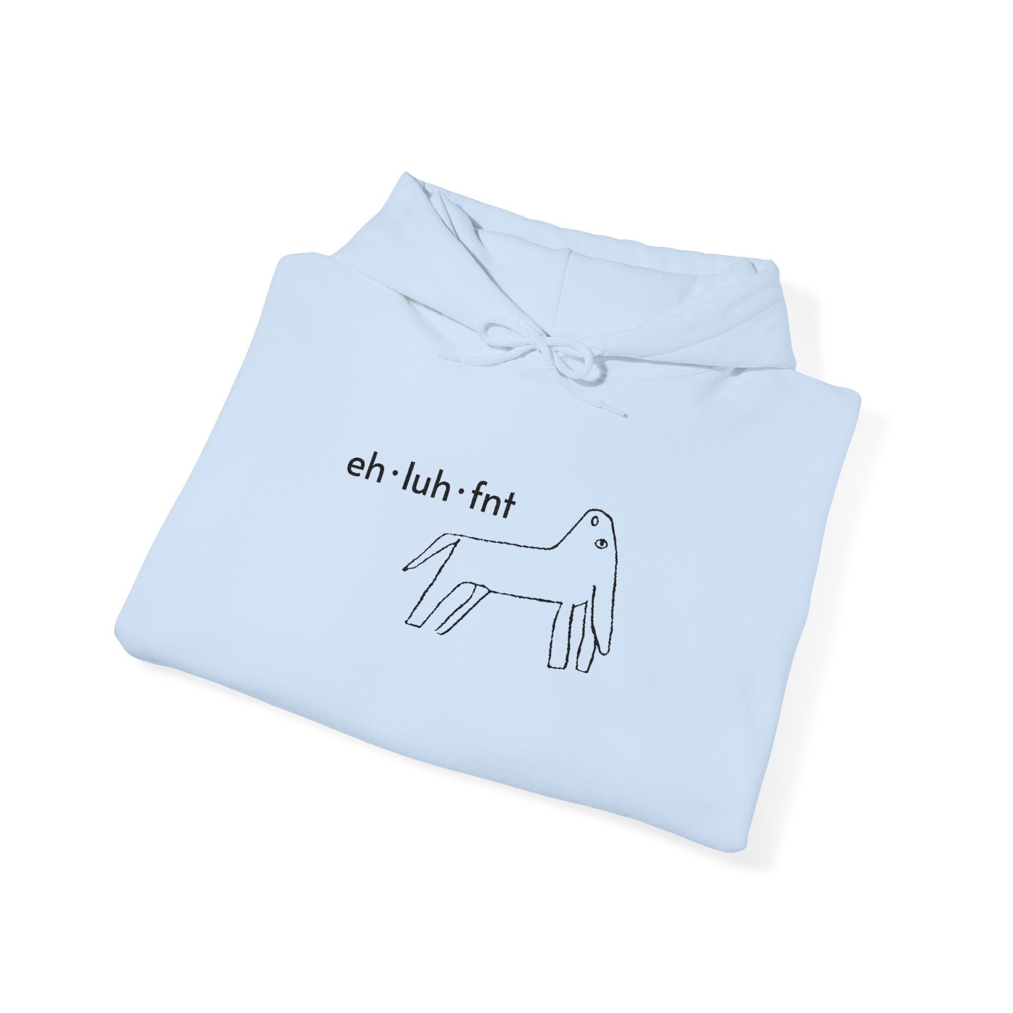 eh·luh·fnt – Embroidered Unisex Heavy Blend Fleece Hoodie