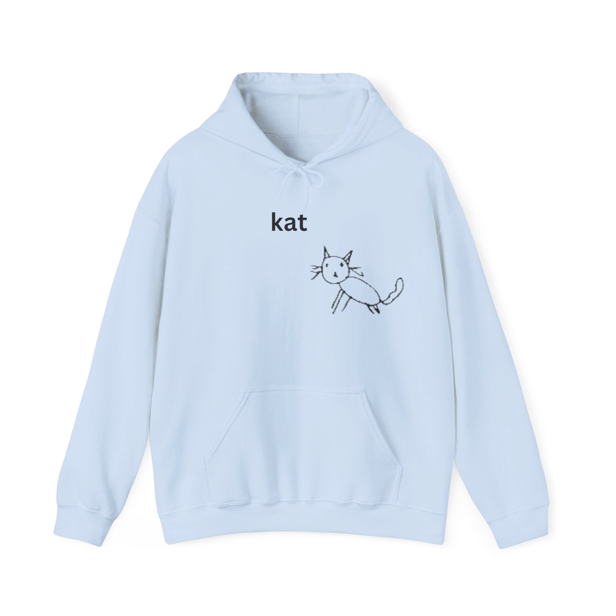 kat – Embroidered Unisex Heavy Blend Fleece Hoodie
