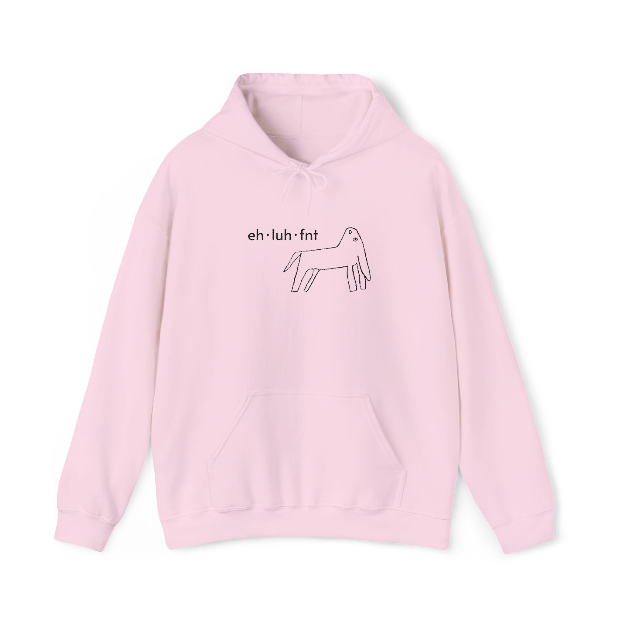 eh·luh·fnt – Embroidered Unisex Heavy Blend Fleece Hoodie