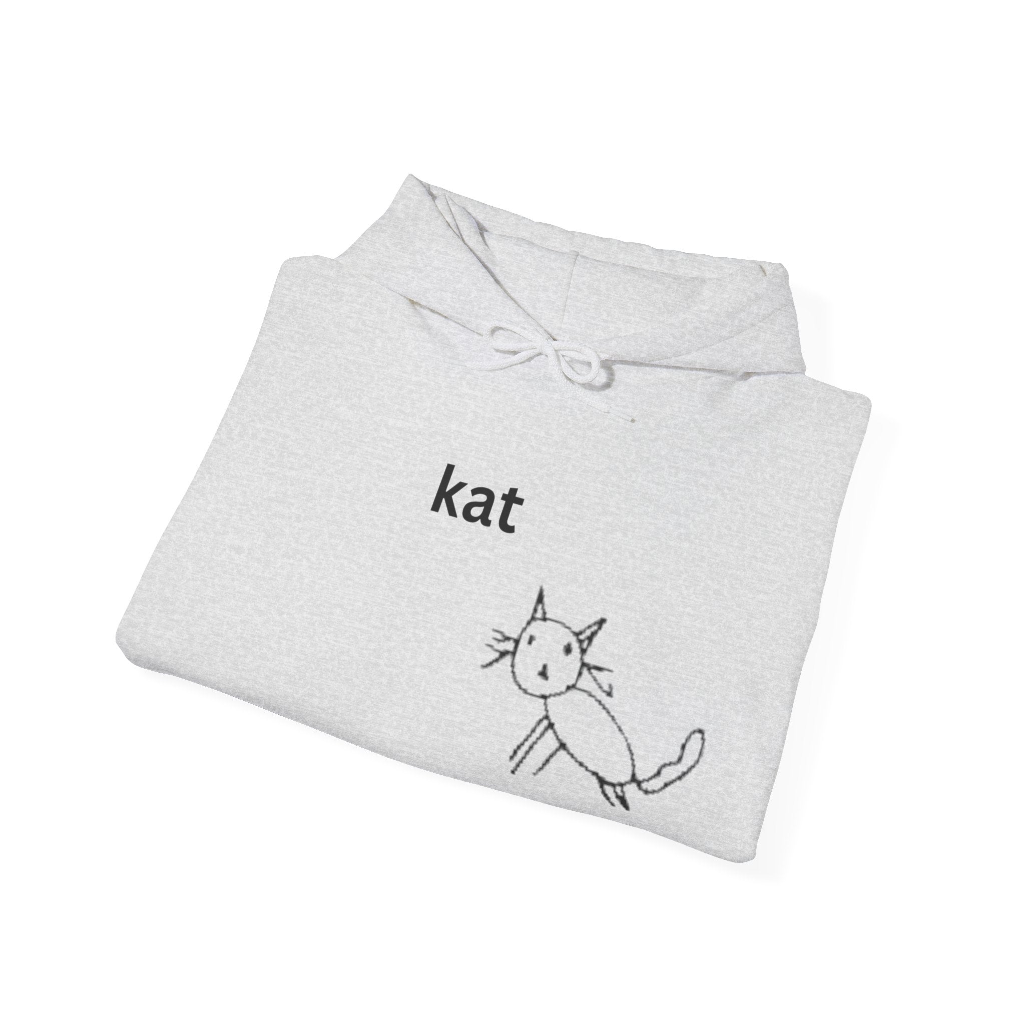 kat – Embroidered Unisex Heavy Blend Fleece Hoodie