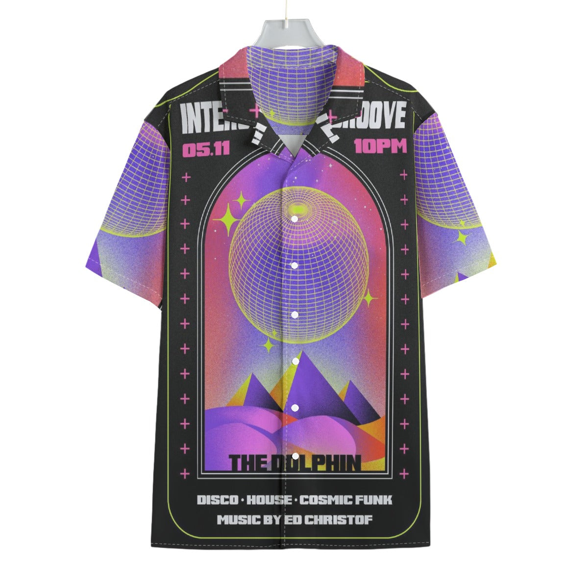 Interstellar Groove - Men's Textured Clubwear Shirt