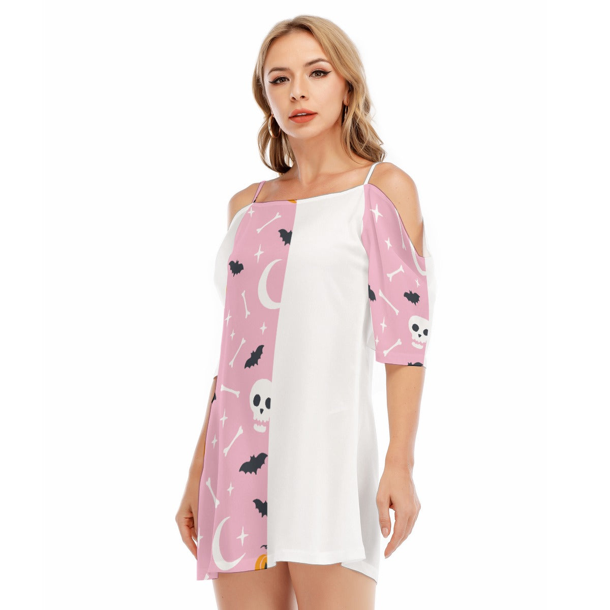 Bats V - Women's Off-shoulder Cami Dress