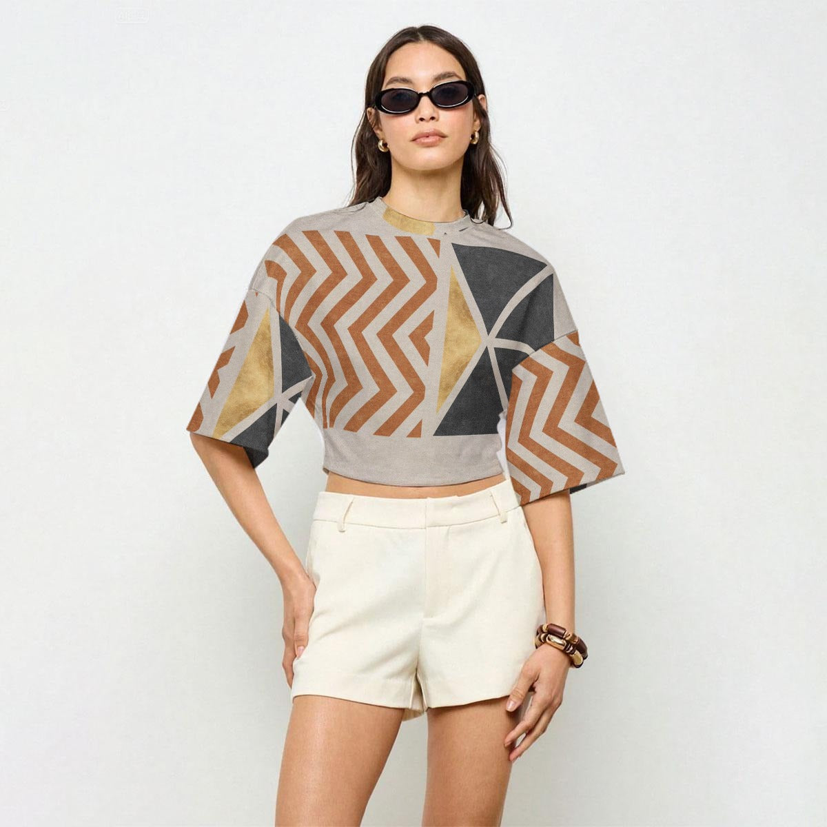 Canyon Wave -Women’s Casual Crop Top