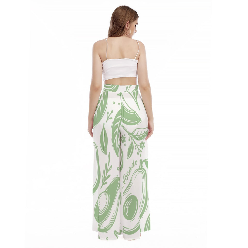 Avokkkado - Women's High Waist Wide Leg Trousers