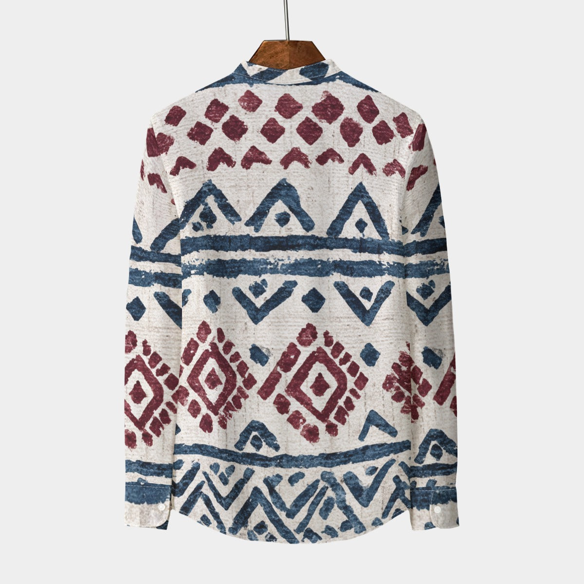 Retro Indian Print V- Designer Shirt