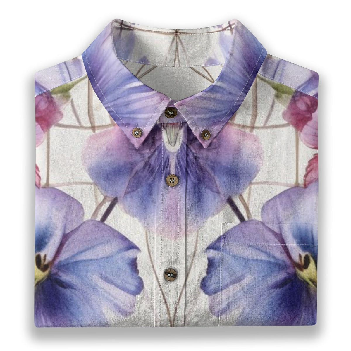 Shankupushpam - Designer Shirt - 100% Cotton