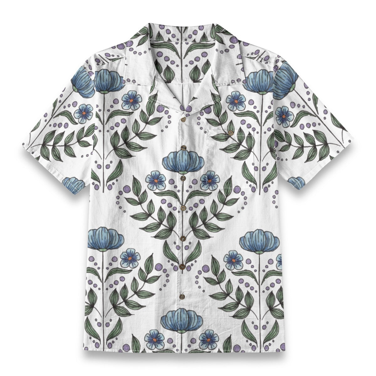 Retro Indian Print XVIII - Designer Shirt - 100% Cotton