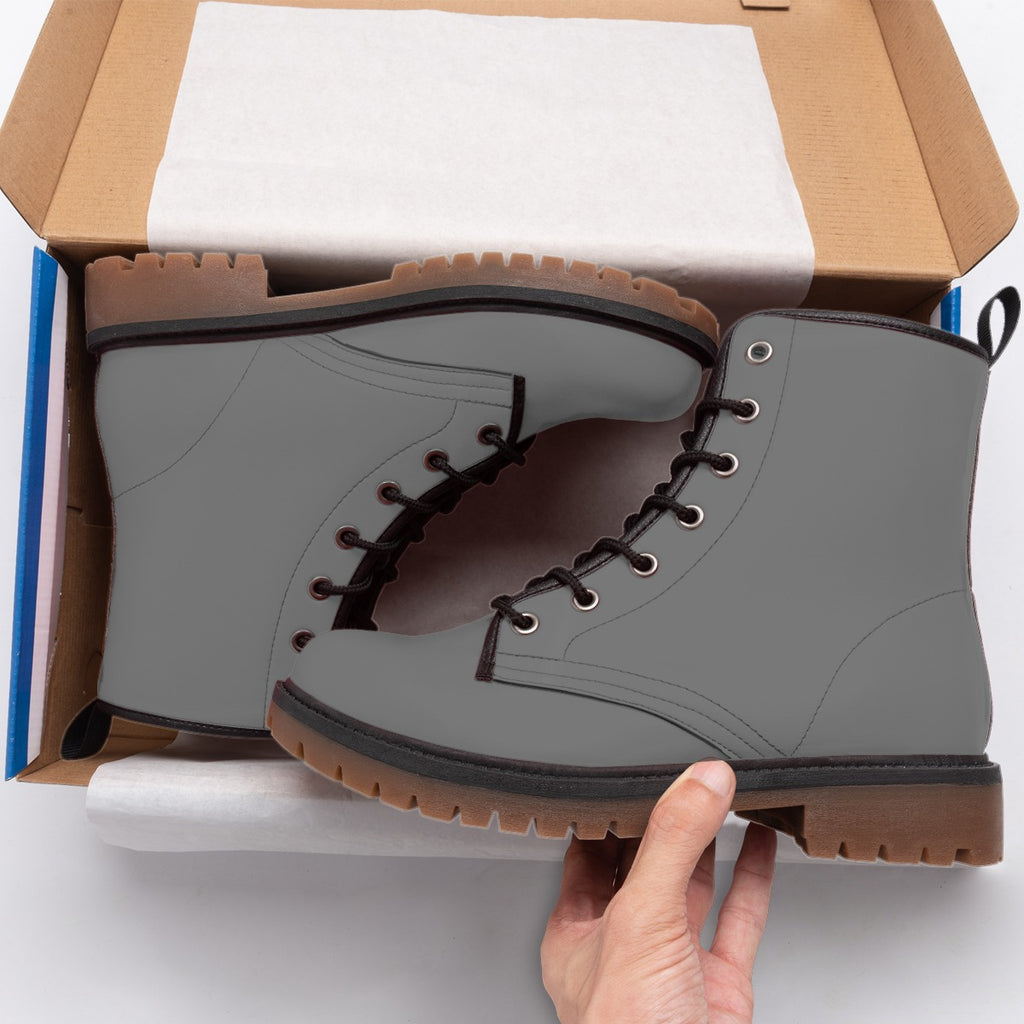 Ash Grey - Men's Martin Short Boots