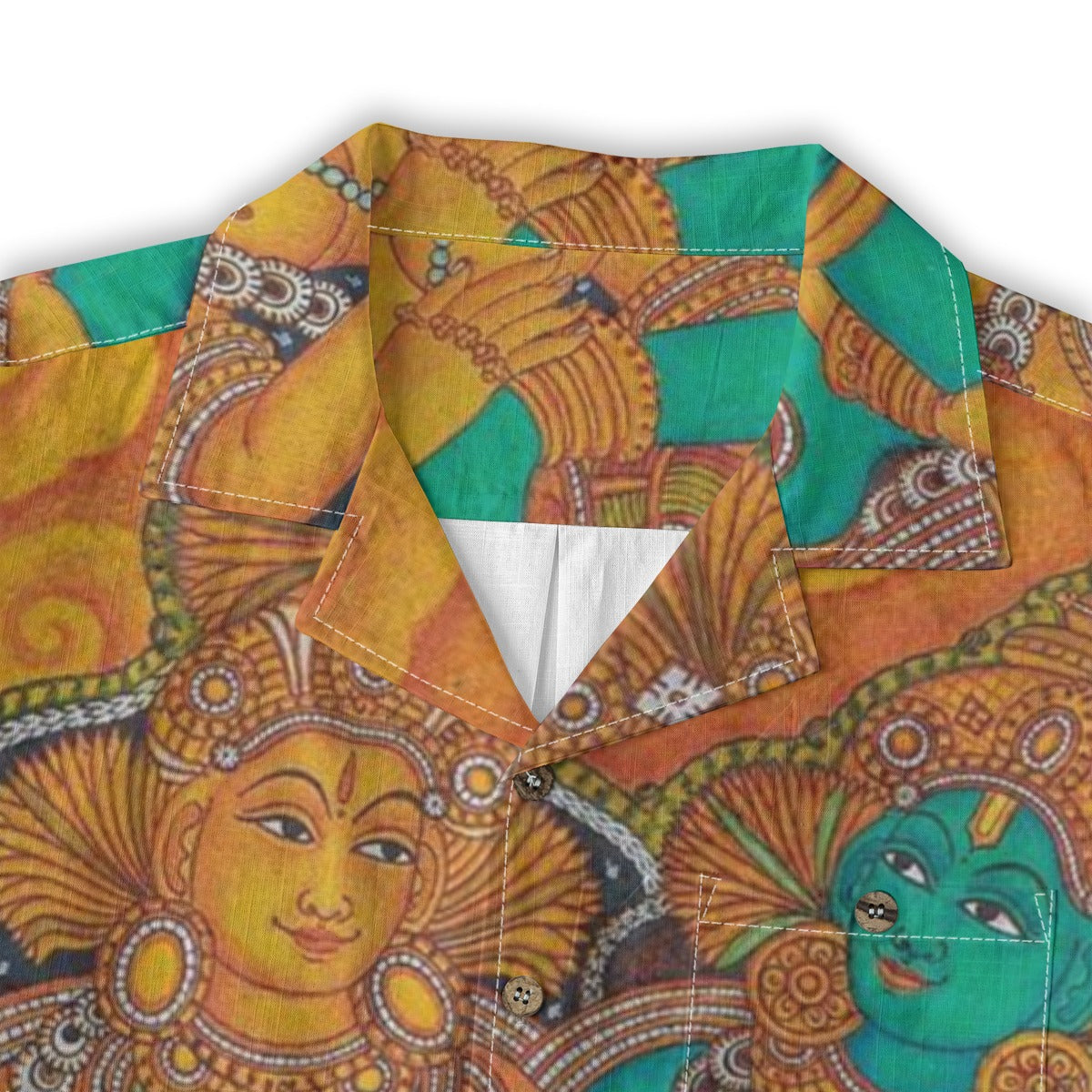 Radha Madhavam - Kerala Mural Print Shirt - 100% Cotton