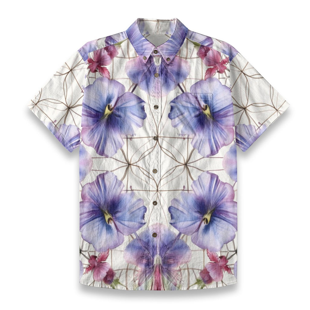 Shankupushpam - Designer Shirt - 100% Cotton