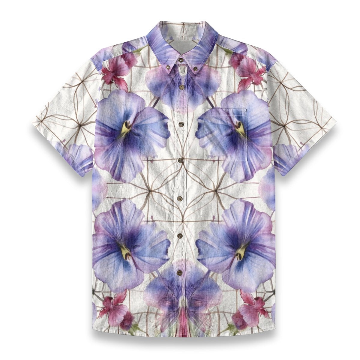 Shankupushpam - Designer Shirt - 100% Cotton