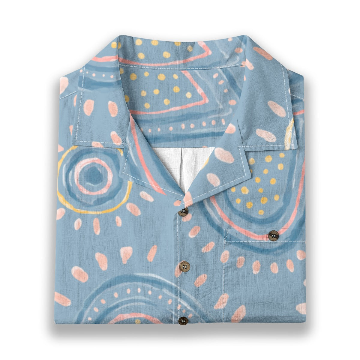 Retro Indian Print XI - Designer Shirt - 100% Cotton