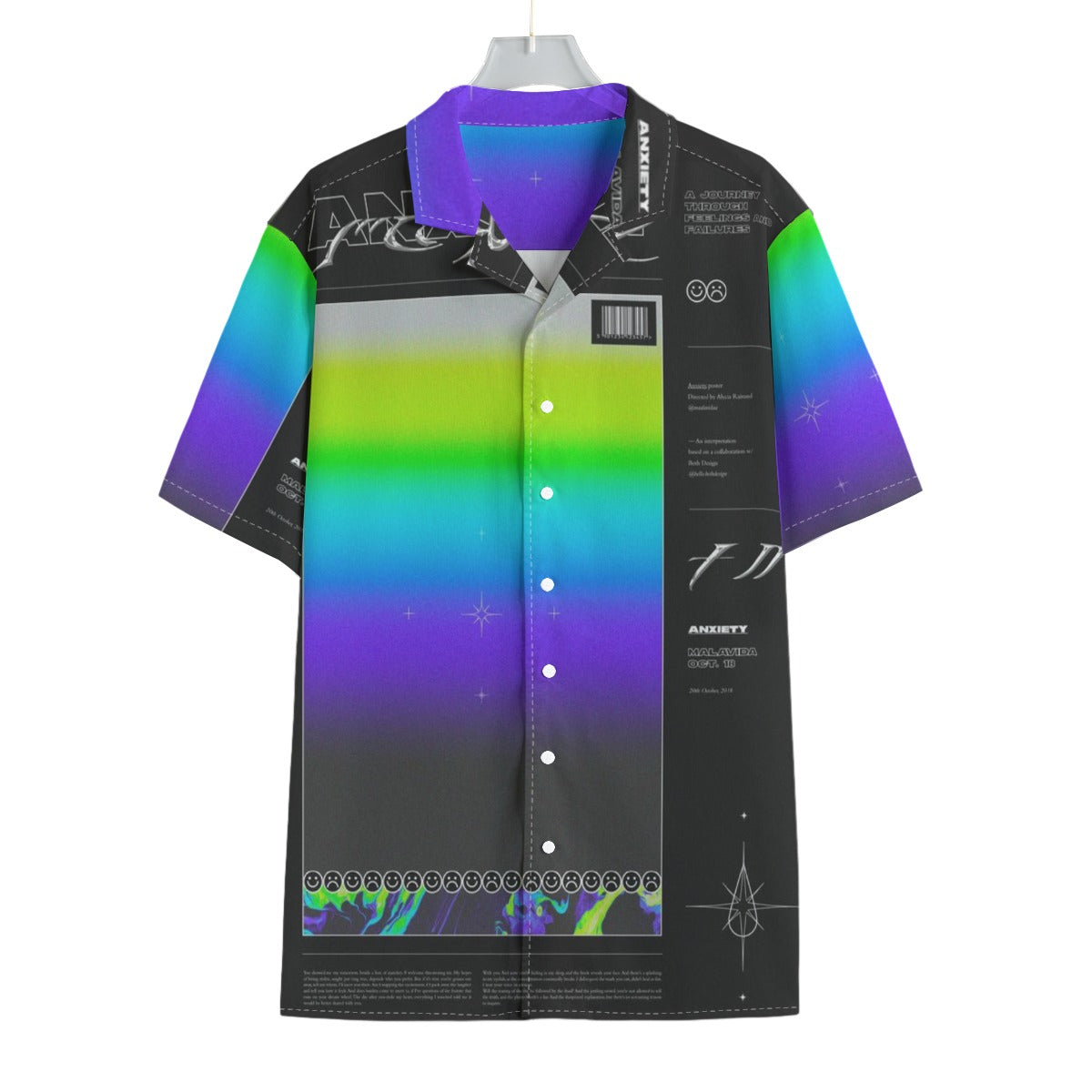 Polaroid Anxiety - Men's Textured Clubwear Shirt