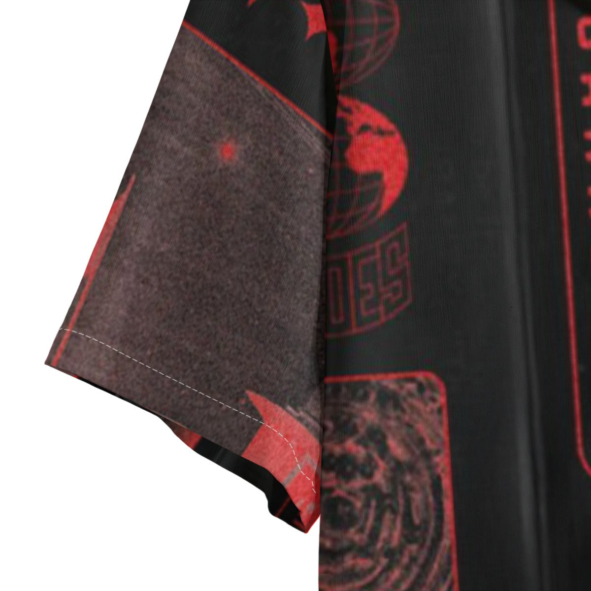Crimson Fusion - Men's Textured Clubwear Shirt