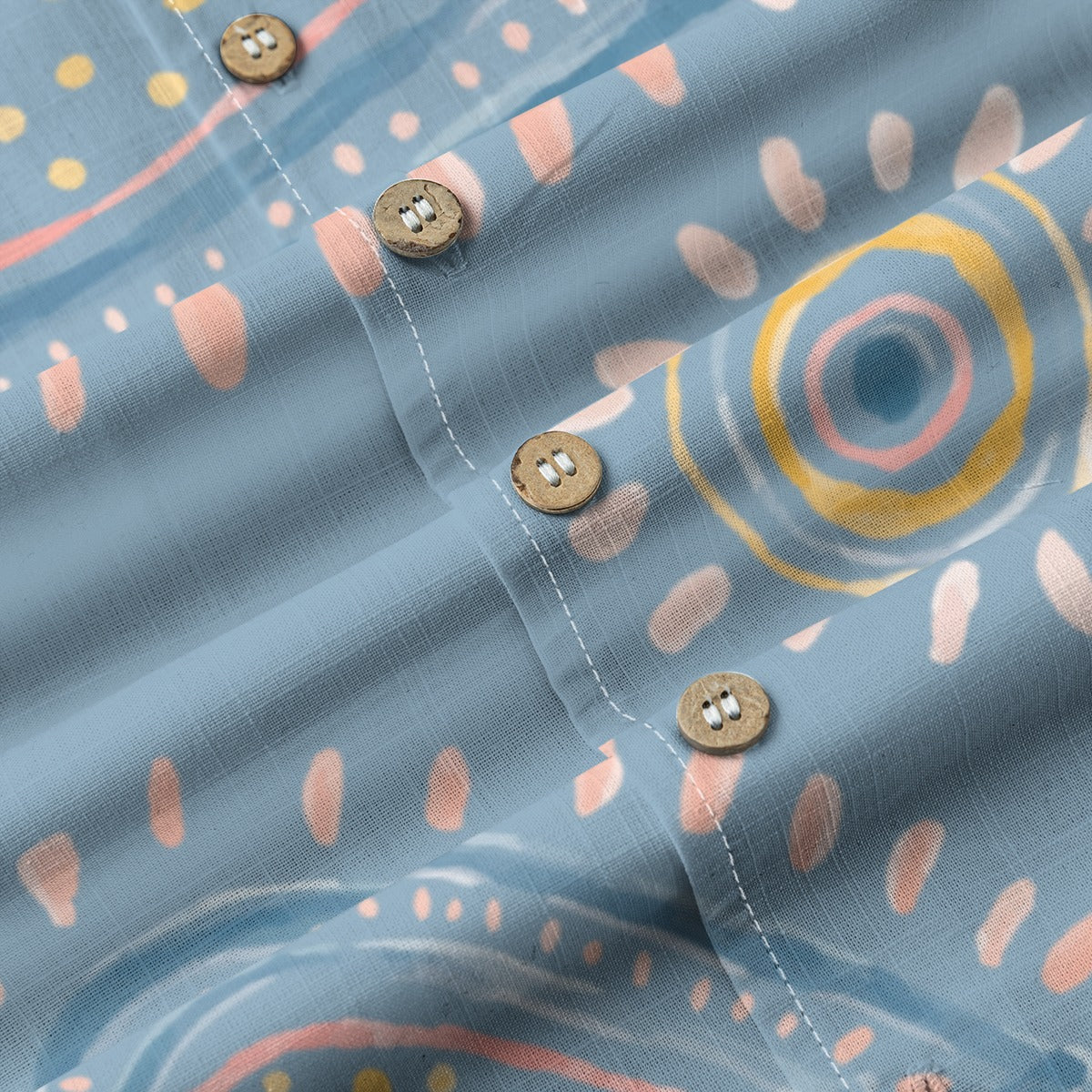 Retro Indian Print XI - Designer Shirt - 100% Cotton