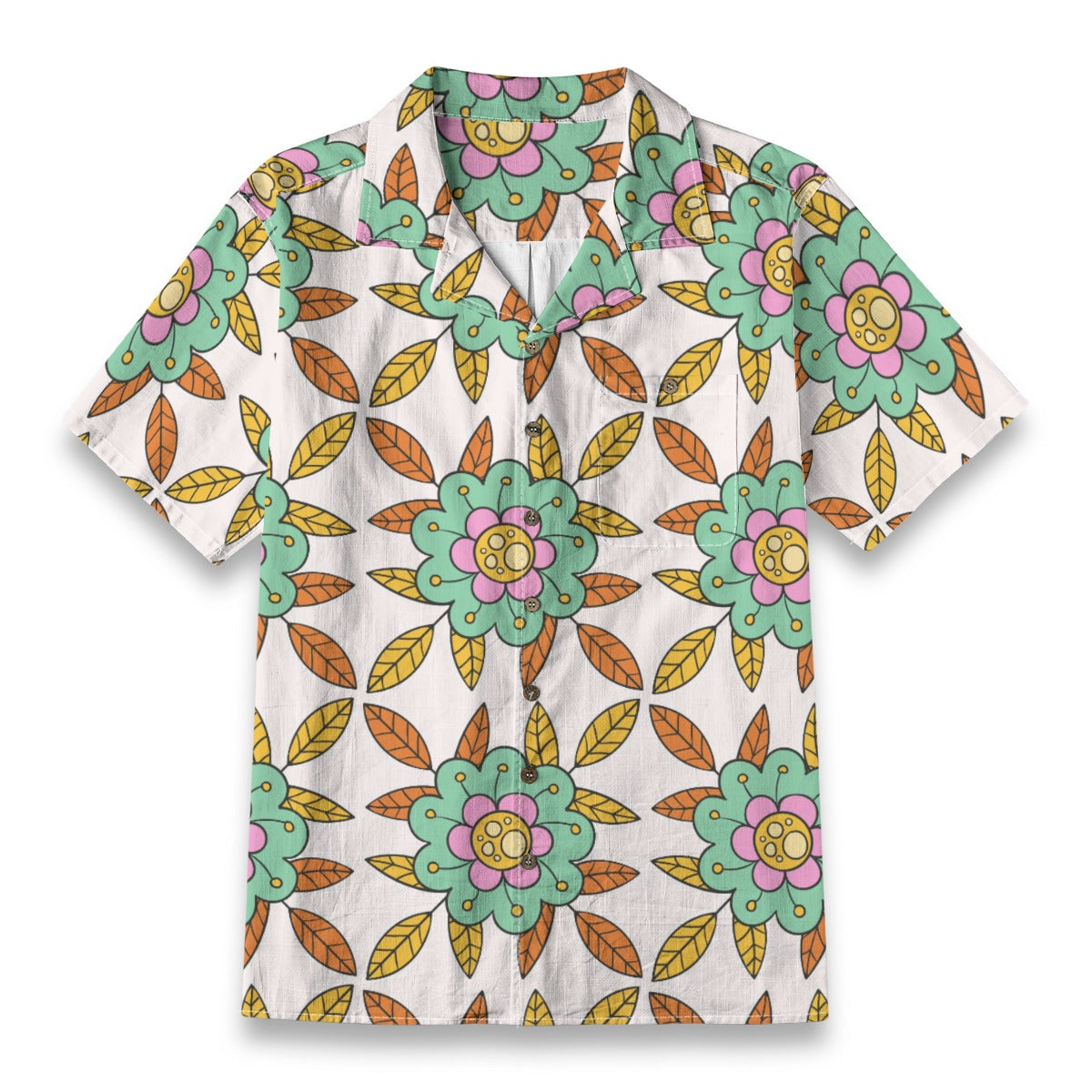 Retro Indian Print XIV - Designer Shirt - 100% Cotton